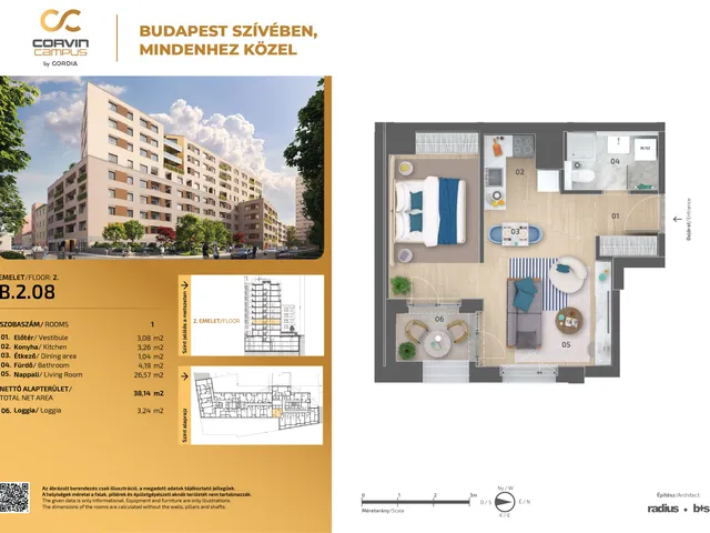 Eladó lakás Budapest VIII. kerület 38 nm