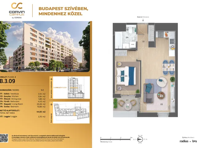 Eladó lakás Budapest VIII. kerület 45 nm