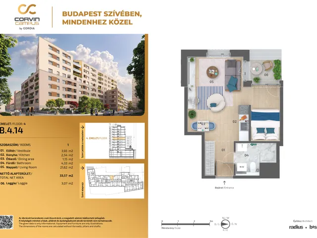 Eladó lakás Budapest VIII. kerület 34 nm