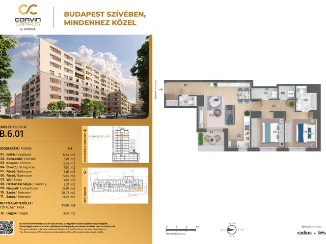 Eladó lakás Budapest VIII. kerület 72 nm