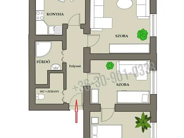 Eladó lakás Petőfibánya 63 nm