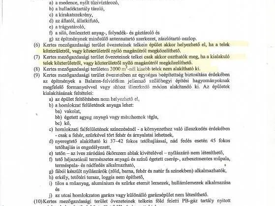 Eladó mezőgazdasági ingatlan Balatonalmádi 2152 nm