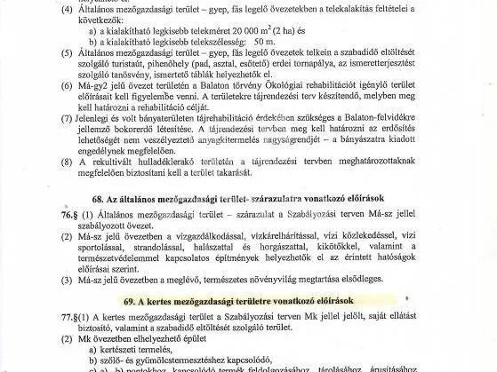 Eladó telek Balatonalmádi 1895 nm
