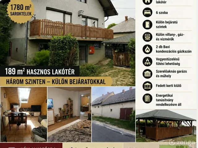Eladó ház Bak 189 nm