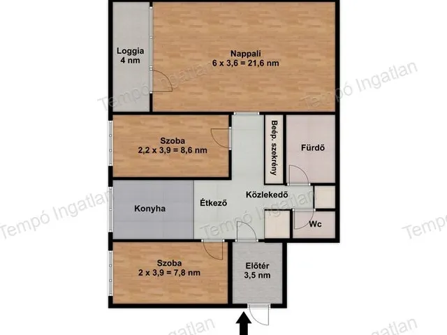 Eladó lakás Budapest II. kerület, Zöldmál 63 nm