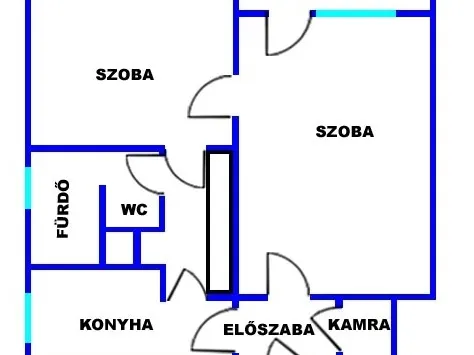 Eladó lakás Nyíregyháza 53 nm