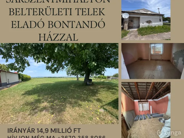 Eladó telek Sárszentmihály 2297 nm