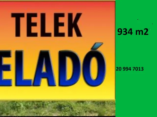 Eladó telek Andornaktálya 934 nm