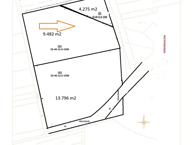 Eladó telek Eger 9482 nm