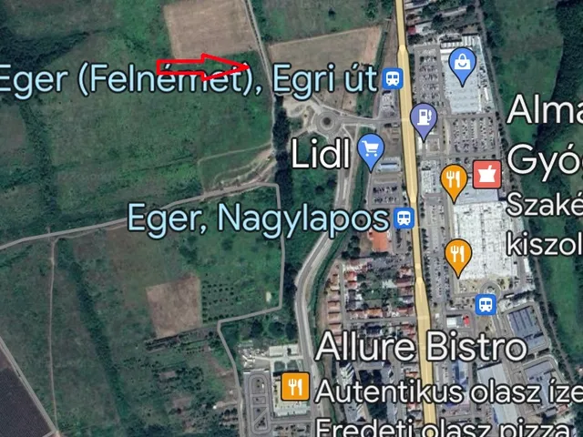 Eladó telek Eger 9482 nm