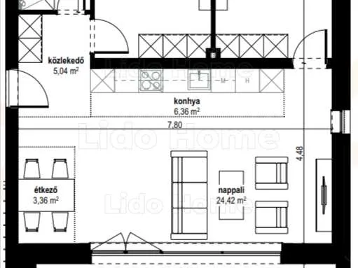 Eladó lakás Balatonszepezd 68 nm