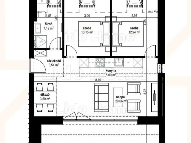 Eladó lakás Balatonszepezd 55 nm