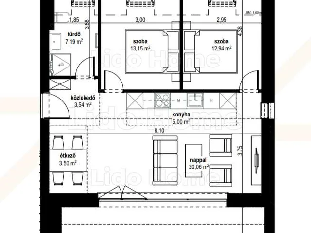 Eladó lakás Balatonszepezd 55 nm