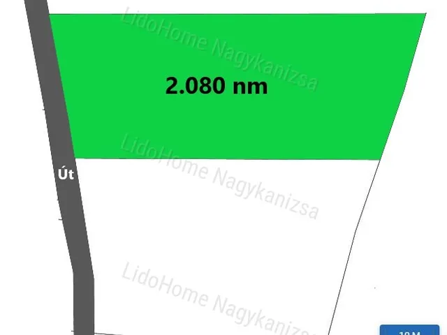 Eladó telek Nagykanizsa 2080 nm