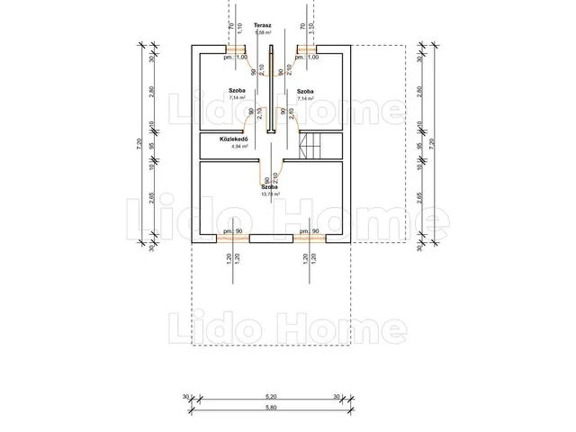 Eladó ház Nagykanizsa 82 nm