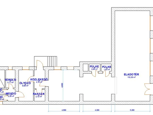 Eladó kereskedelmi és ipari ingatlan Kaposvár, Belváros, Fő 140 nm