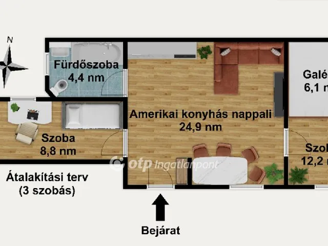 Eladó lakás Budapest XIV. kerület, Puskás Ferenc Stadion 50 nm