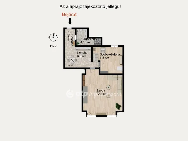 Eladó lakás Budapest VII. kerület 45 nm