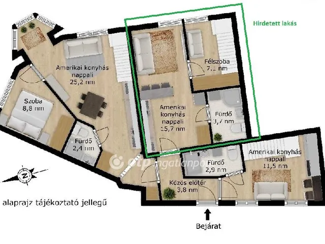 Eladó lakás Budapest VIII. kerület 26 nm