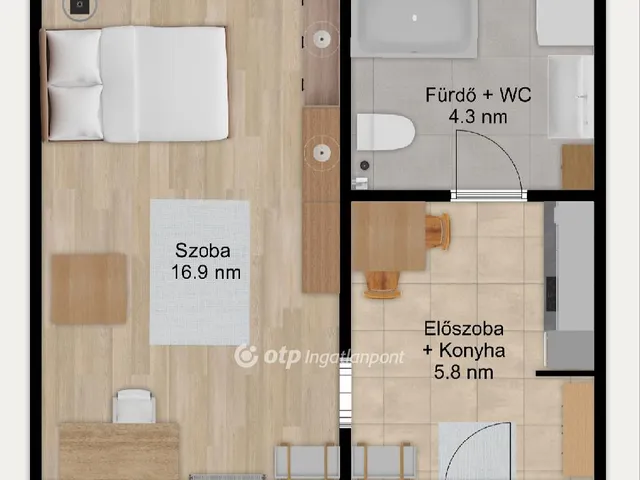 Eladó lakás Budapest VII. kerület 27 nm