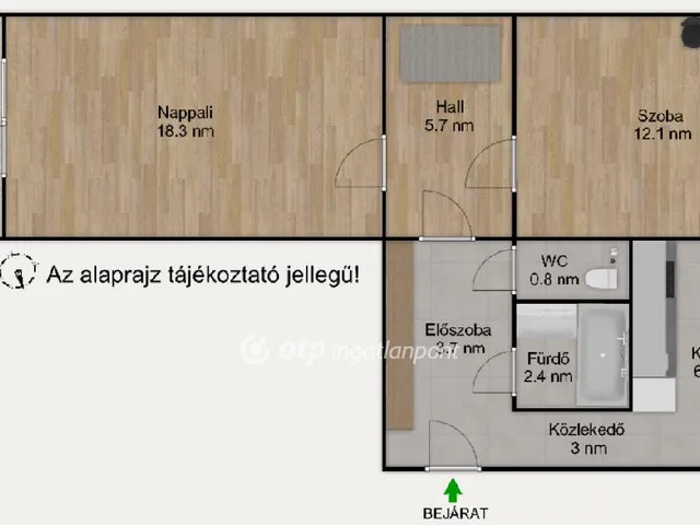 Eladó lakás Budapest XIX. kerület, Kispest 53 nm