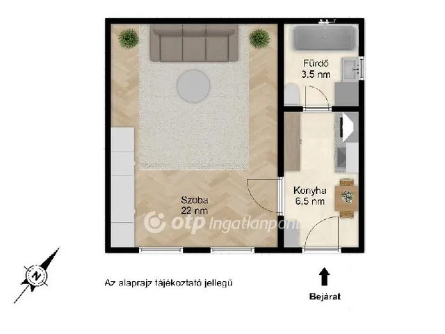 Eladó lakás Budapest VII. kerület 32 nm