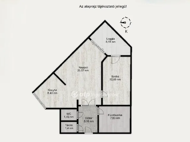 Eladó lakás Budapest IX. kerület 58 nm