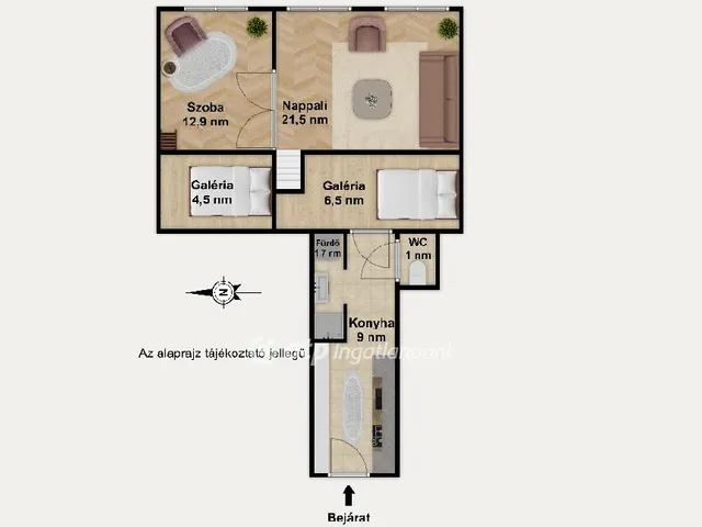 Eladó lakás Budapest VIII. kerület 44 nm