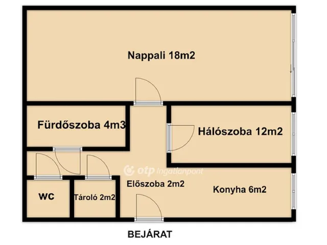 Eladó lakás Budapest XXI. kerület, Erdősor 49 nm