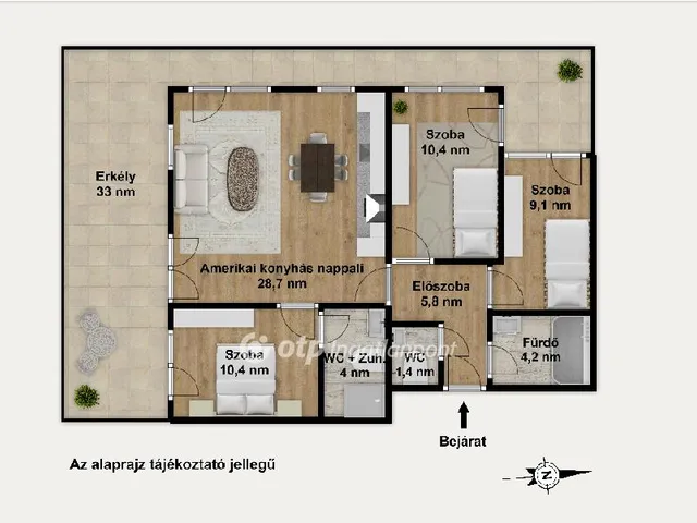 Eladó lakás Budapest XIII. kerület 74 nm