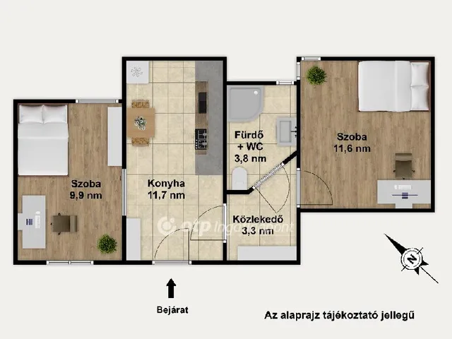 Eladó lakás Budapest VII. kerület 39 nm