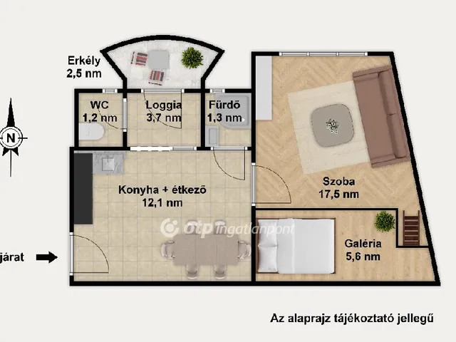 Eladó lakás Budapest VIII. kerület 32 nm