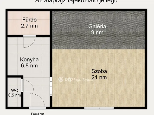 Eladó lakás Budapest VIII. kerület 31 nm