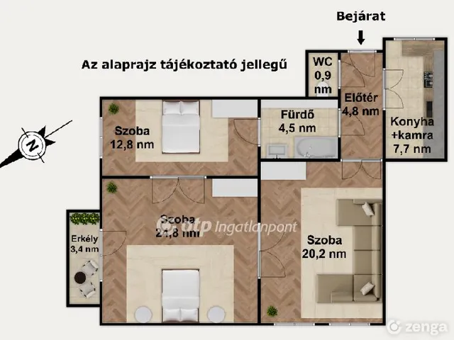 Eladó lakás Budapest VII. kerület 76 nm
