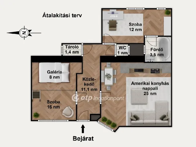 Eladó lakás Budapest VIII. kerület 70 nm