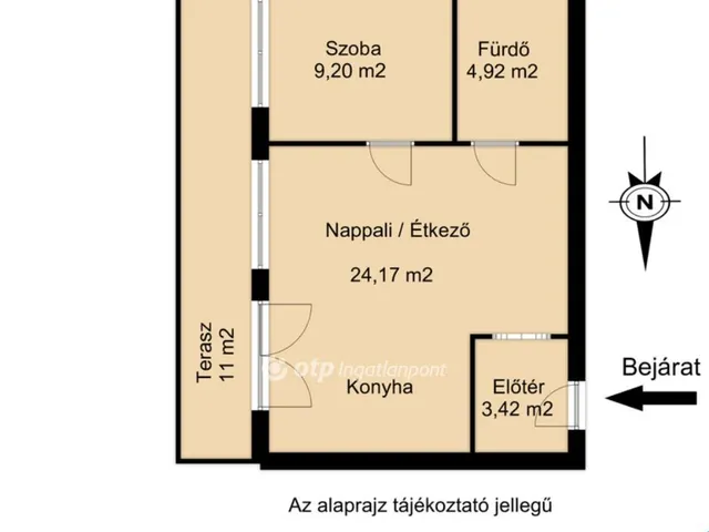 Eladó lakás Mosonmagyaróvár, Városközpont 42 nm