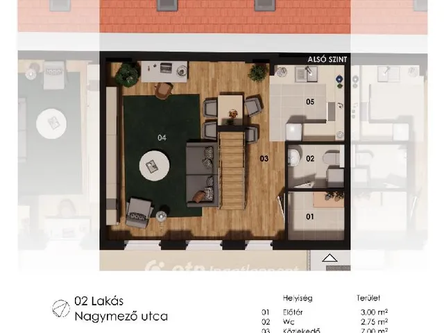 Eladó lakás Budapest VI. kerület 65 nm
