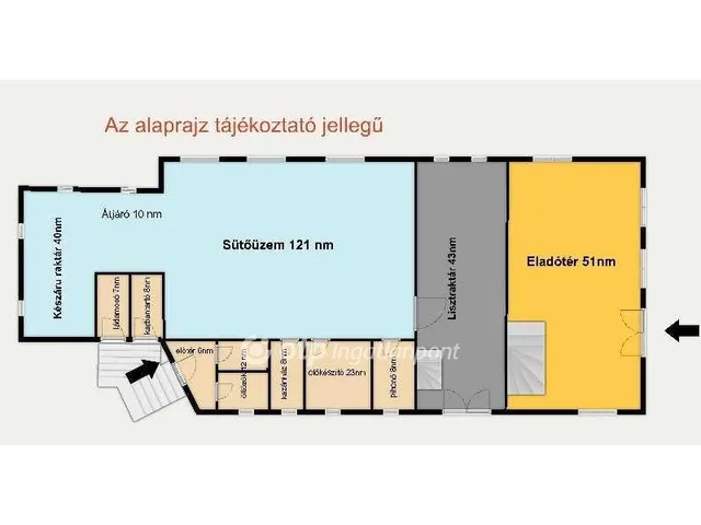 Eladó kereskedelmi és ipari ingatlan Iklad, Központ 470 nm