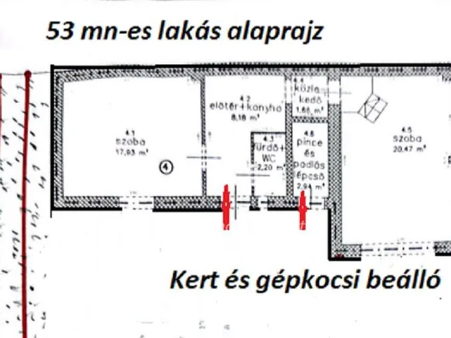 Eladó lakás Budapest XX. kerület, Pesterzsébet 53 nm