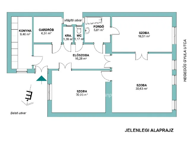Eladó lakás Budapest XIII. kerület, Újlipótváros 109 nm