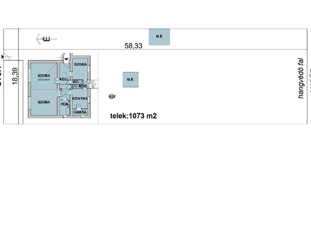Eladó telek Érd, Érdliget 1073 nm