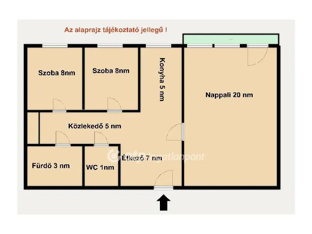 Eladó lakás Budapest III. kerület, Békásmegyer 57 nm