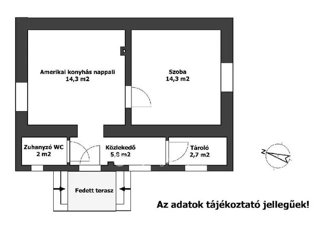 Eladó ház Mezőkomárom 60 nm