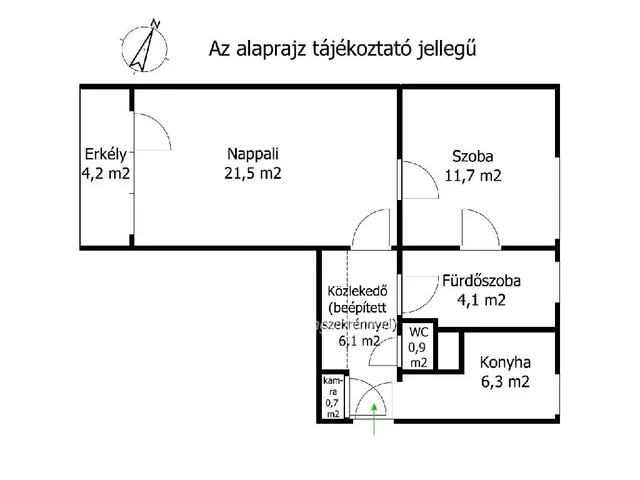 Eladó lakás Siófok 53 nm