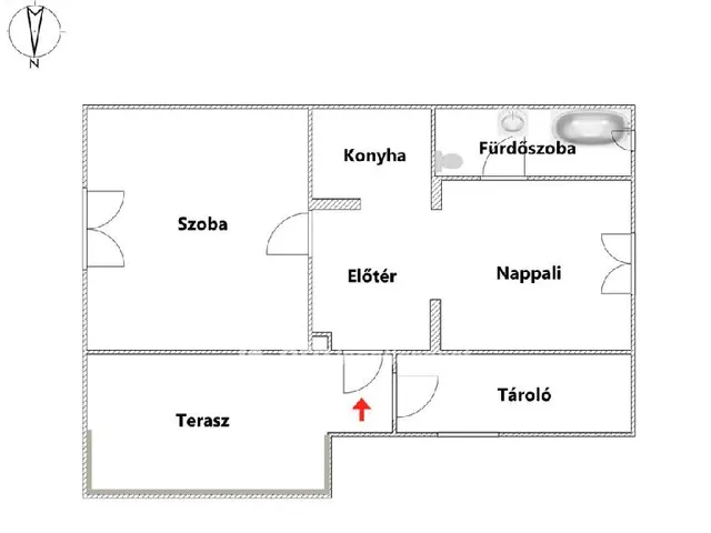 Eladó ház Erdőtelek, Belterület 52 nm
