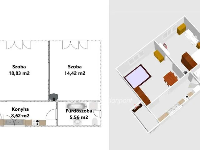 Eladó ház Bátor 51 nm