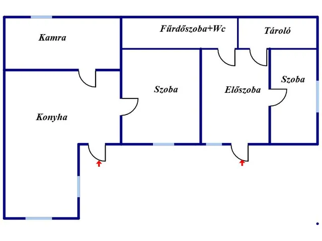 Eladó ház Abasár 58 nm