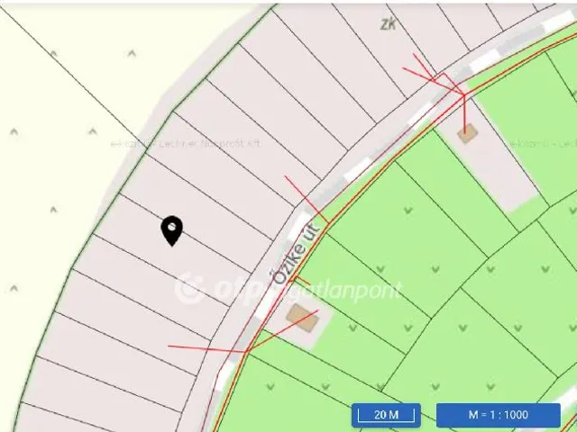 Eladó telek Tiszanána 889 nm