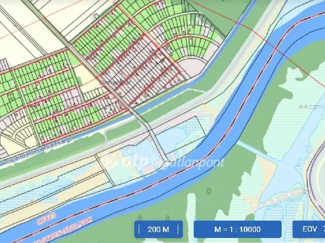 Eladó telek Tiszanána 889 nm