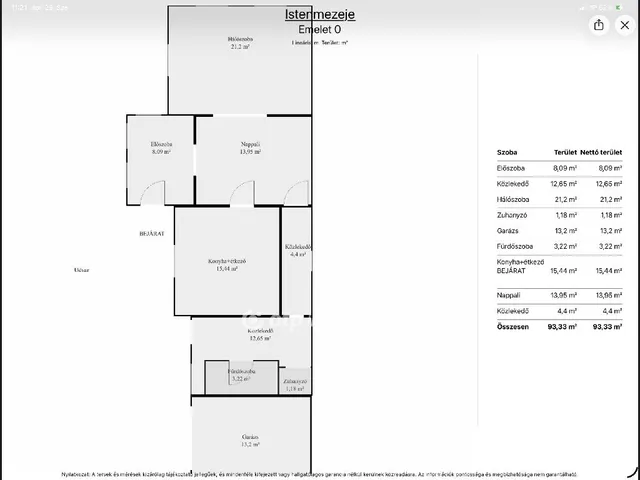 Eladó ház Istenmezeje 93 nm